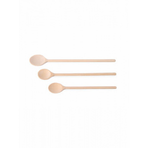 Hendi Set 3 x linguri din lemn, 400 mm, 525005, Alb