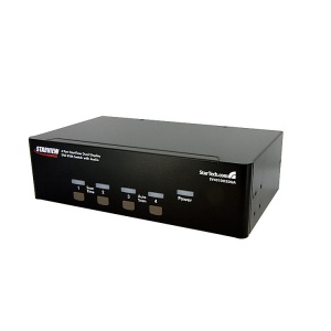 StarTech.com 4 Port Dual DVI USB KVM Switch with Audio & USB 2.0 Hub SV431DD2DUA