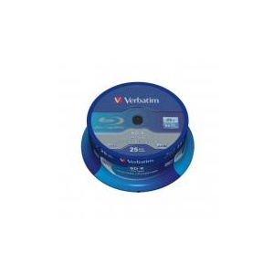 Verbatim BD-R SL Datalife 25GB* 6x Wide Inkjet Printable 25 Pack Spindle 43811
