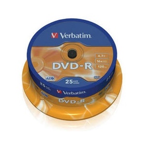 Verbatim DVD-R Matt Silver, 4.7GB, 16x, 25 bucati (43522)