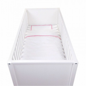 Childhome Set cu husa de pilota 100x140cm si husa de perna Uno Fuchsia
