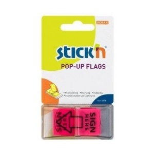 Stickn Film index autoadeziv 45 x 25mm, 50 file/set, Stick