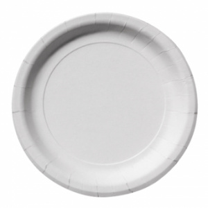 Herlitz FARFURII ROTUNDE CARTON PLATE 23CM SET25 ALBE