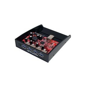 StarTech.com USB 3.0 Front Panel 4 Port Hub – 3.5in or 5.25in Bay 35BAYUSB3S4