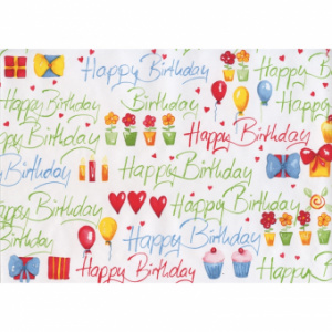 Herlitz HARTIE IMPACHETAT HAPPY BIRTHDAY