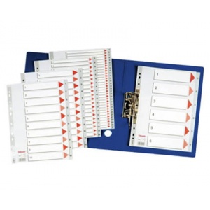 Esselte Separatoare din plastic A4 numere 1-5 96002544