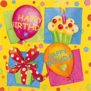 Herlitz SERVETELE 33X33CM 3 STRATURI SET20 HAPPY BIRTHDAY PARTY