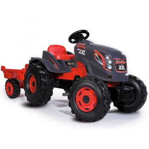 Smoby Tractor cu pedale si remorca Stronger XXL