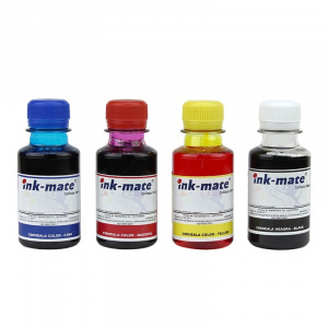 Inkmate Set 4 culori cerneala refill pentru Brother T300 T500 T700 T800 100 ml/culoare