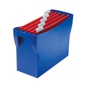 Han Suport plastic pentru 20 dosare suspendabile, Swing - albastru