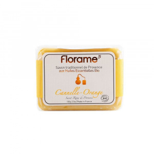 Florame Sapun de Provence cu scortisoara si portocala, bio, 100 g