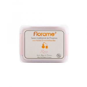 Florame Sapun de Provence cu trandafir, bio, 100 g