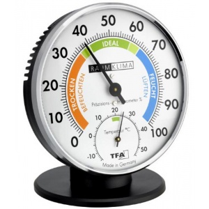 TFA-Dostmann Higrometru - Termometru cu indicator de confort si suport TFA 45.2033