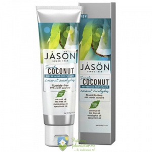 JASON Pasta de dinti racoritoare cu cocos si eucalipt 119 gr