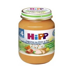 Hipp Meniu Pui cu orez si legume x 125g
