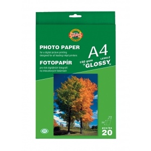 Koh-I-Noor Hartie foto A4 20 coli, lucioasa, 150 g/mp