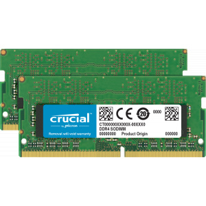 Crucial 32GB Kit (2 x 16GB) DDR4-2666 SODIMM Memory for Mac CT2K16G4S266M
