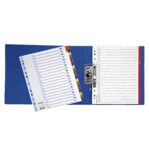 Esselte Separatoare carton Mylar cu index laminat A4, ianuarie-decembrie 96002556