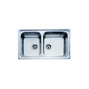 Teka Classic Line 2B 86 x 50 , cuva 40 x 40 Inox satinat Reversibila