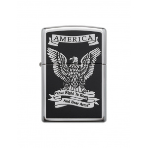 Zippo Brichetă 28290 Eagle Right to Bear Arms