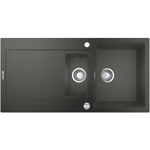 Grohe K500 31646AT0, 1 1/2 cuve, picurator reversibil, compozit quartz, antracit
