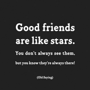 Quotable Cards Felicitare - Good friends are like stars