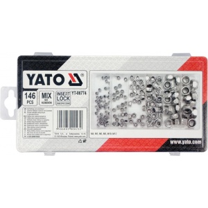 YATO Set piulițe autoblocante 146 bucăți YT-06774
