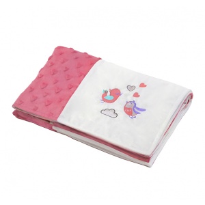 BabyOno Paturica dubla Mozaic Pink