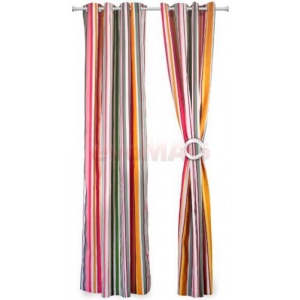 Heinner Set doua draperii 140 x 270 cm model Dungi Roz (HR-DR140-PK01)