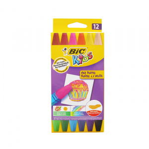 BIC Creioane cerate 12 culori Kids Oil Pastel 0349