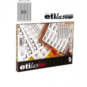 Etilux Etichete autoadezive 96/A4, 32 x 16 mm, 100 coli/top - colturi rotunjite, ETILASCOP - albe