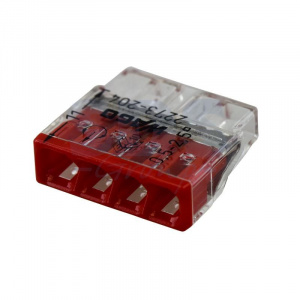 Wago COMPACT PUSH WIRE® connector for junction boxes 2273-204