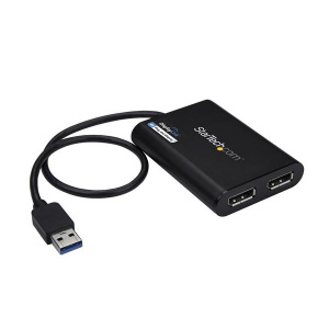 StarTech.com  USB to Dual DisplayPort Adapter - 4K 60Hz - USB 3.0 (5Gbps)
