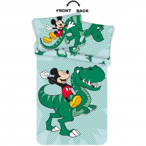 Sun City Set lenjerie pat copii Mickey Dino 100x135 + 40x60 JFK024775