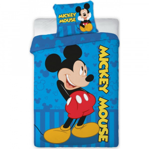 Sun City Set lenjerie pat copii Mickey Mouse 100x135 + 40x60 FRA576470