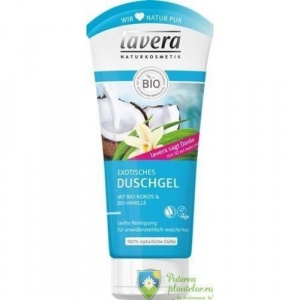 Lavera Gel de dus Bio Exotic cu Cocos si Vanilie 200 ml