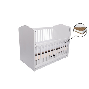 Eurogloria Como Balansoar culisant - Alb cu Bej + Saltea Cocos 10 cm