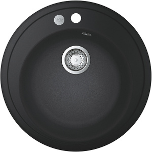 Grohe K200 31656AP0, 1 cuva, compozit quartz, negru