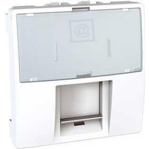 Schneider Electric MGU3.413.18 Priza RJ45,Cat. 5 U/UTP,2mod,alb