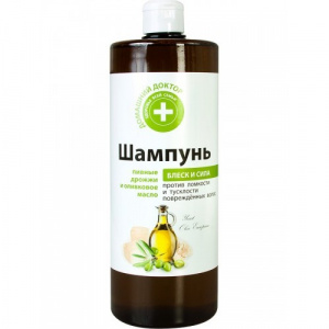 Bunica Agafia Sampon Stralucire pentru Par Deteriorat cu extract de Drojdie si Ulei de Masline - 100 ML