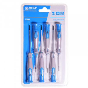 Mega Set surubelnite precizie Cr-Va maner soft-touch - 6p. 10998