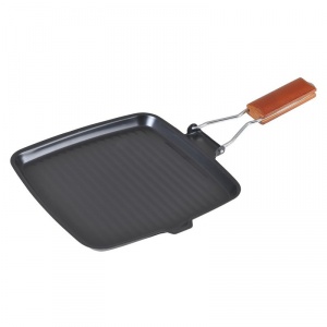 DeKassa Tigaie grill otel carbon, 24 cm, maner detasabil