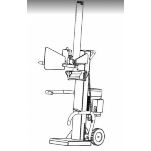 Breckner DB 14-104-VB Despicator de busteni vertical cu motor pe benzina