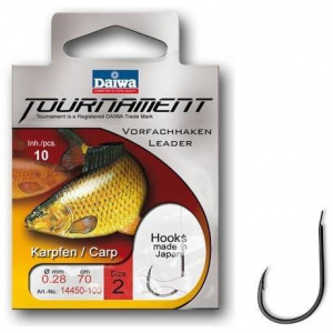 Daiwa Montura Tournament Pentru Crap Carlig Nr.4/10Buc