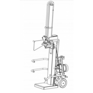 Breckner DB 16-100-VT PTO Despicator de busteni vertical trifazat si actionare tractor