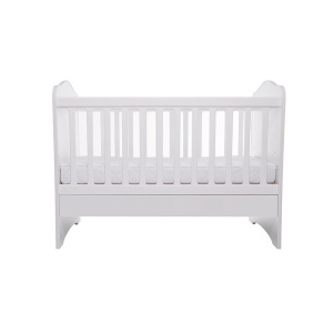 Eurogloria Como fara sertar - Alb + Saltea cocos confort 120 x 60 x 12 cm
