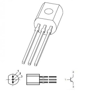OPPO Tranzistor npn medie putere 45v 1a