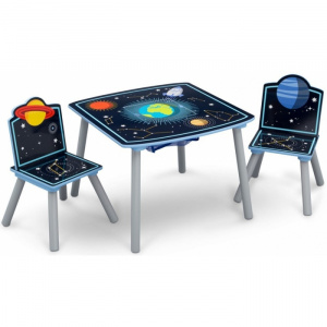 Delta Set masuta multifunctionala si 2 scaunele Space Adventures
