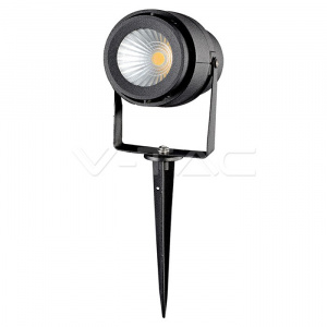 V-TAC 12W LED Lmpă grădina cu țepușă Corp Negru 3000K SKU 7544