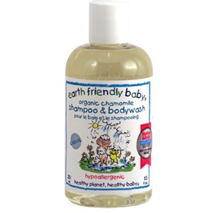 Earth Friendly Baby Sampon si gel de dus bio cu musetel
